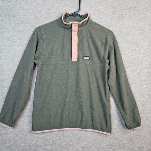 Patagonia Jacket Youth L 12 Fleece Snap Button Lightweight Pullover - 第 1/9 張圖片
