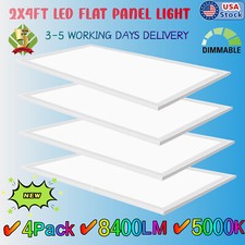 LED 2 x 4 ft. Flat Panel Ceiling Light - 75 Watt - 5000K Daylight White,100-277V