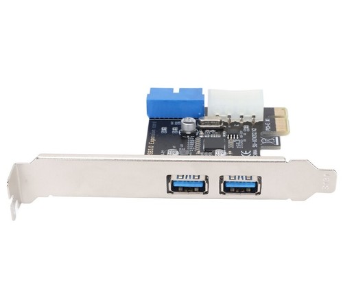 USB3.0 Expansion Card 2 Port 19 Pin 4P PCIE to USB3.0 Card Controller Adapter - Afbeelding 3 van 10