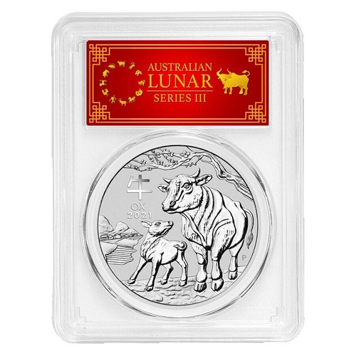 2021 ** Australia $1 Lunar ** Year of the Ox ** 1 oz. .9999 Silver