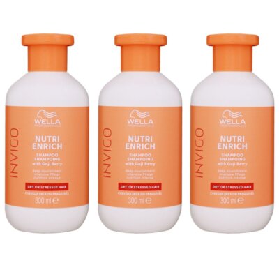 Wella Invigo Nutri Enrich 3 x 300 ml Shampoo Set