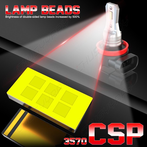 Bombillos LED Focos Para Auto Carro H11 Luz De Coche Faros Faro Delanteros White - Picture 3 of 11