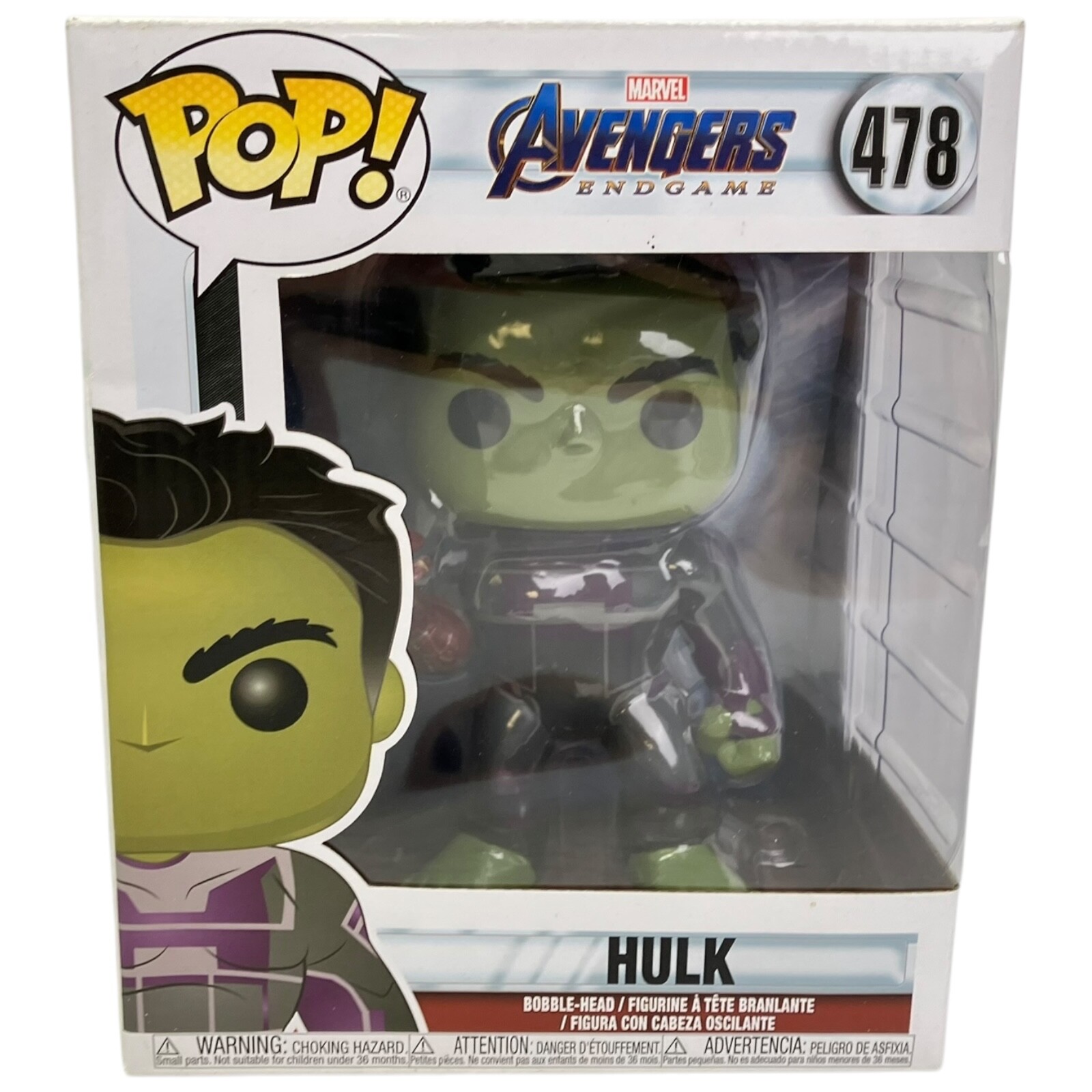 Funko Pop Hulk #478 Bobblehead Marvel Avengers Endgame New
