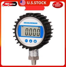 3-1/8 Dial Size, Digital Pressure Gauge, 0-5000psi/bar/Mpa/Kpa, 1/4NPT Lowe...