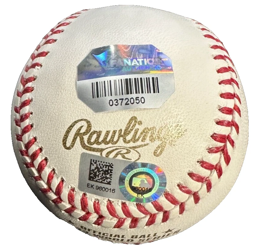 Holograma autografiado por Koji Uehara y David Ross 2013 Serie Mundial de béisbol MLB Foto 3 de 4