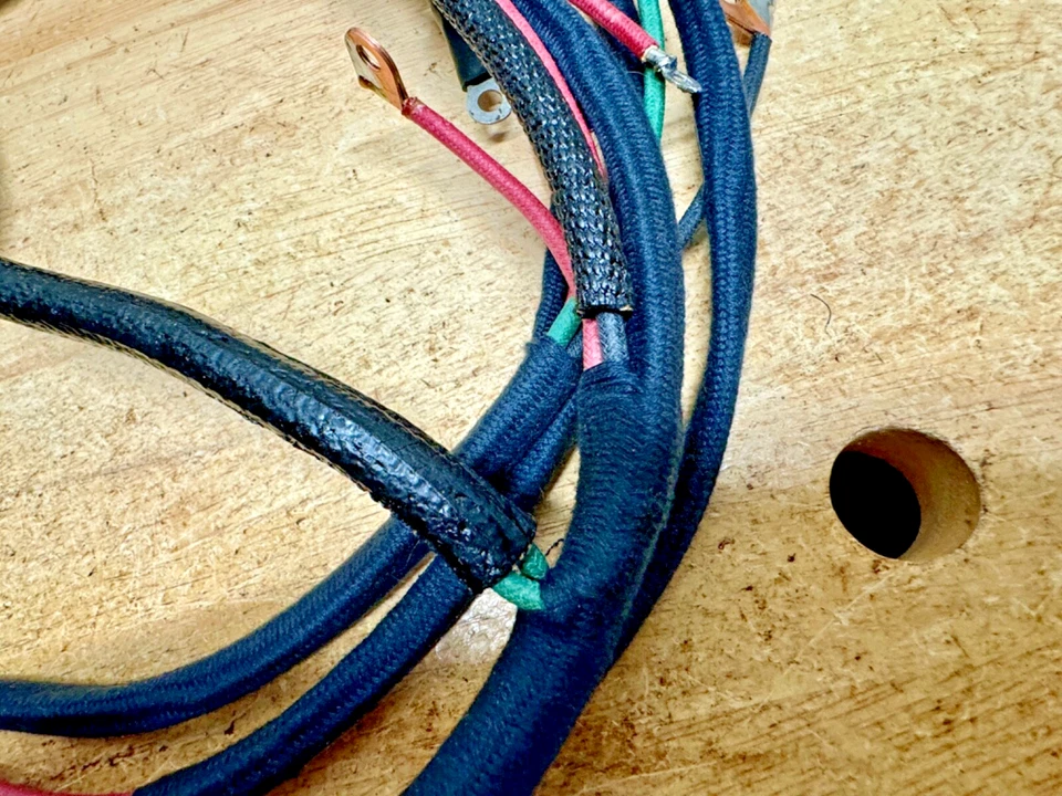 Harley 1942 XA Premium Wiring Harness Correct Soldered Terminals Cotton Loom USA - Image 3 of 4