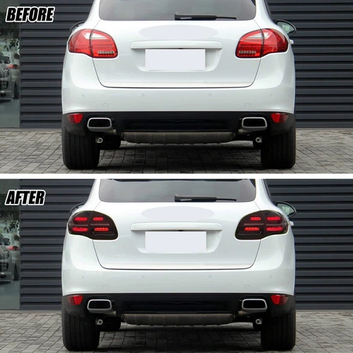 Red LED Sequential Tail Lights Lamps For Porsche Cayenne 2011-2014 Left & Right - Picture 8 of 16