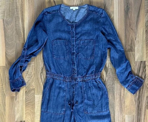 Ladies Denim Playsuit Size 8 - Picture 2 of 6