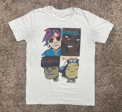 Y2K The GORILLAZ Band T Shirt Mens Sz Medium 2-D RUSSELL MURDOC NOODLE Poster