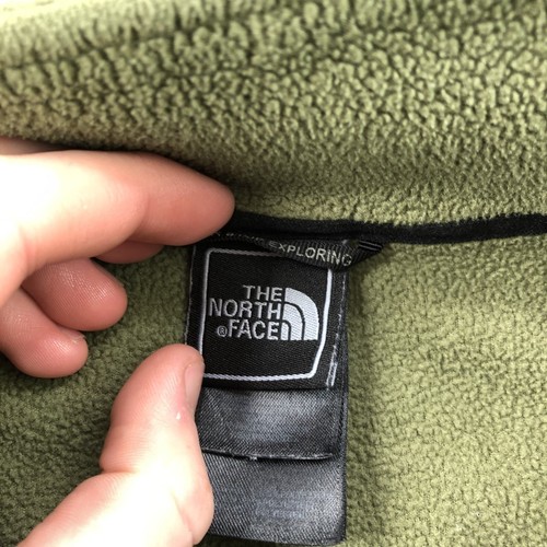 Vintage The North Face Jacket Men Large Green Zip Fleece Outdoors Embroidered - Picture 5 of 9