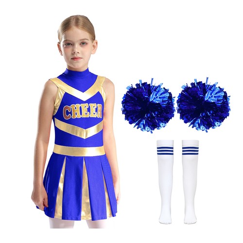 Abito da ballo per bambini bambina vestito festival con palline di fiori calze ginnastica - Foto 19 di 62