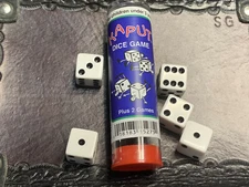 Kaput Dice Game - Instructions with 5 Dice Tabletop Gaming D6 RPG Roleplay Games