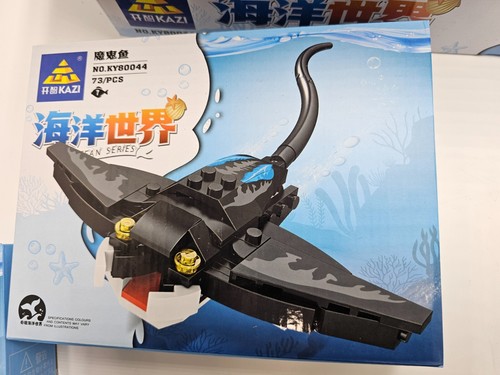 (QTY 8) Kazi Ocean Series KY80044 Water Animals Building Block Toy - 第 2/19 張圖片