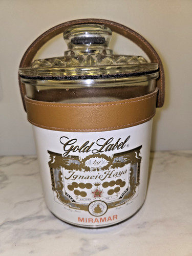 Vintage "Gold Label" Cigars Miramar Humidor Gradiaz,Annis & Co. Inc. Jar