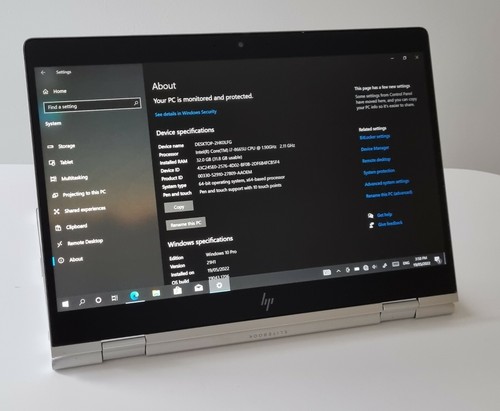 HP EliteBook x360 830 G6 laptop 2x1, 13.3" Intel i7 8th G - 32 GB RAM - 512 SSD - Picture 3 of 11