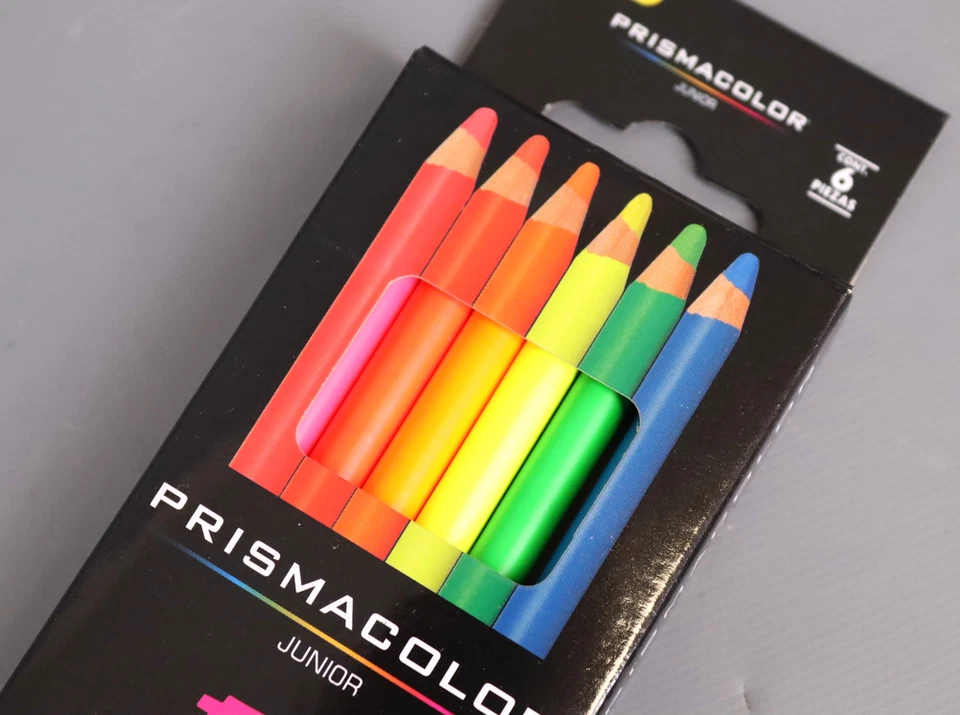Prismacolor Neon Colored Pencils Set, 6 count, Junior 4.0mm (1Pack) - Image 4 of 4