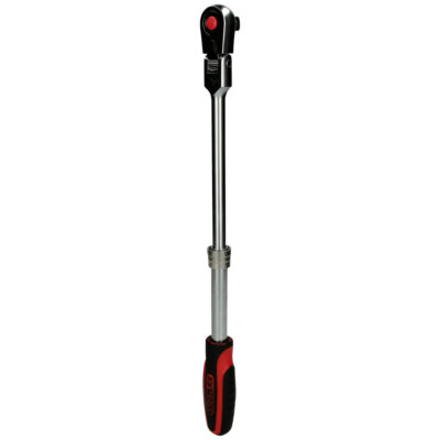 KS Tools 914.1220 1/2'' Slimpower Telescopic Reversible Ratchet, 72 Teeth