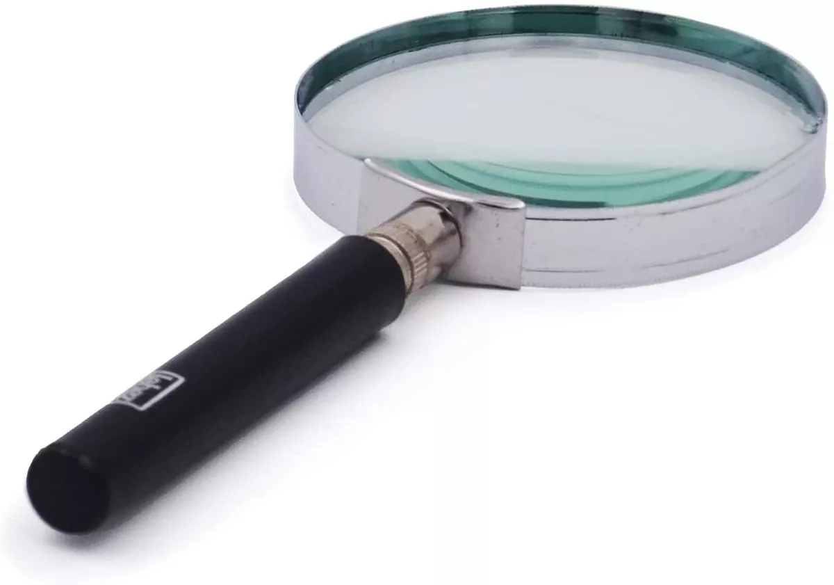 Professional Portable Magnifying Lens Non-Slip Reading Lens Black