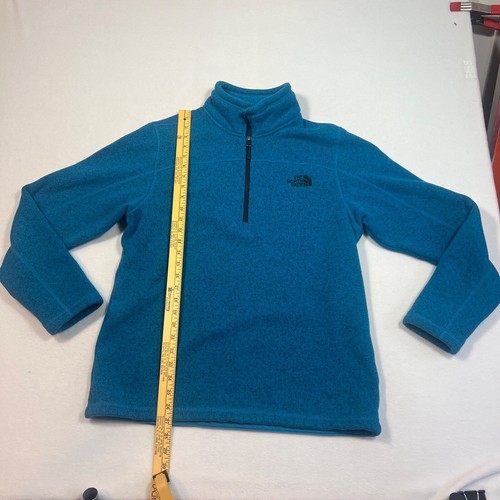 The North Face Men's Large Leo Gordon Lyon 1/4 Zip Fleece Pullover Jacket Blue - Picture 5 of 12