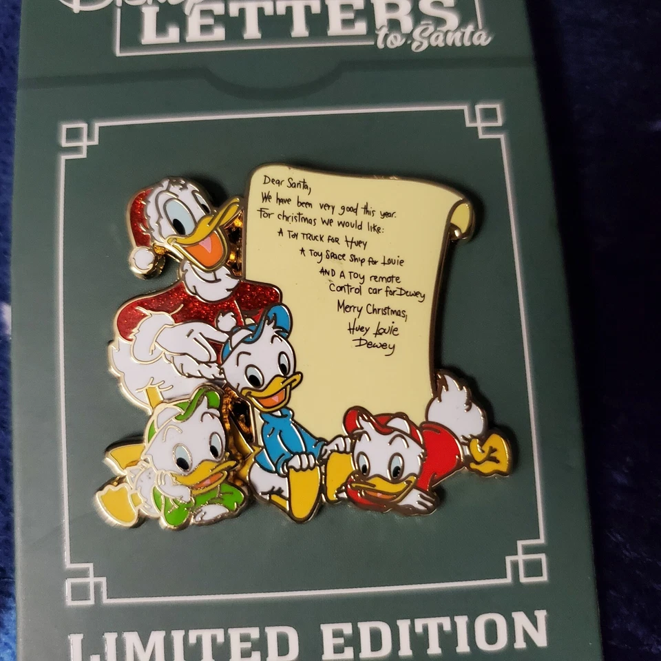 *набор из 4 значков* 2021 Disney Parks рождественские письма Санта-Пуху Джеку Гуфи Дональду - Изображение 4 из 4