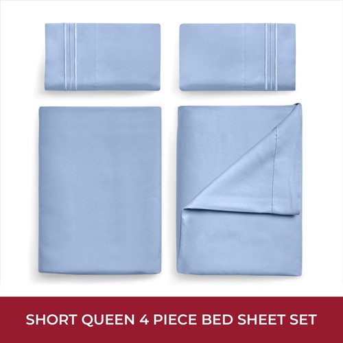 Mellanni RV Bunk Sheet Set Iconic Collection Microfiber 4-Piece, Short Queen - Picture 81 of 97