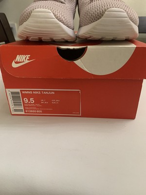 nike tanjun white particle rose