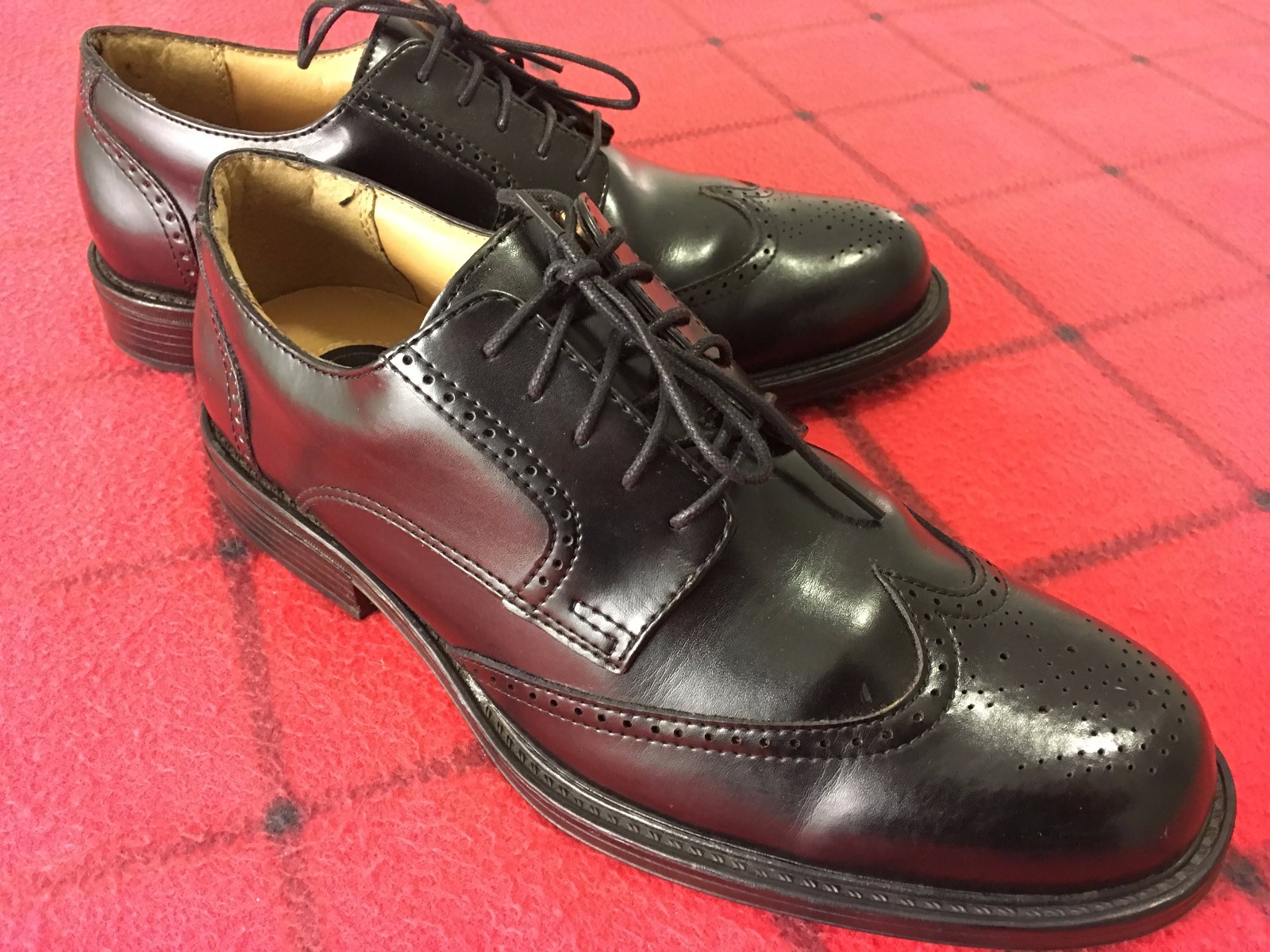 SAOLA Scarpe eleganti Croft & Barrow Core Technology da uomo taglia 10 5 M tomaia in pelle di qualità