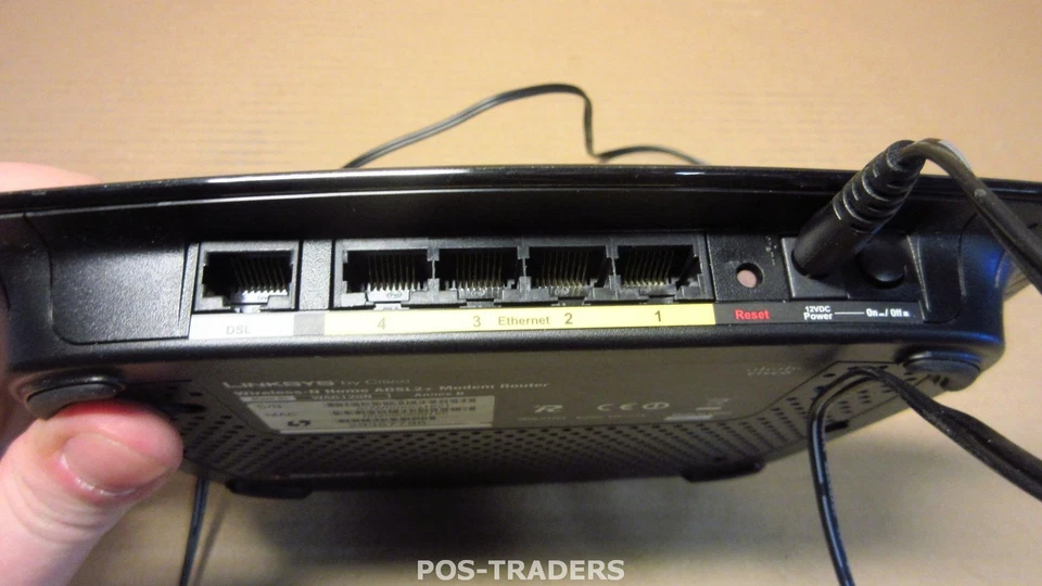 Linksys Wireless-N ADSL2+ Modem Router WAG120N DSL - 802.11b/g/n draft 2.0 + PSU - Bild 2 von 3