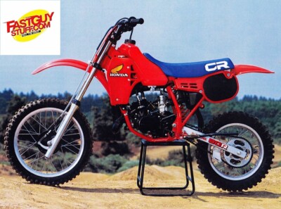 LICENSED HONDA VINTAGE 1984 CR80R tank & swingarm decal sticker set CR80 CR 80R
