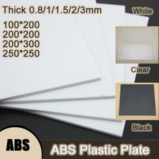 ABS Plastic Plate Flat Sheet Model Material Toy DIY Parts 0.8/1/1.5/2/3mm
