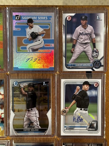 (55) Miami Marlins Chrome Rookie Lot w/ AUTOS / #d - Picture 17 of 23