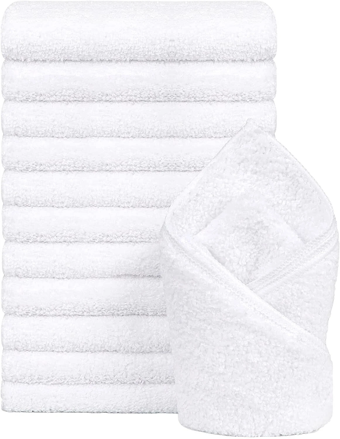 Microfiber Bathroom Bordered Bath Towels & Washcloths