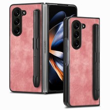 For Samsung Galaxy Z Fold6 Retro Slim Case Against Falls Cover with S Pen Holder