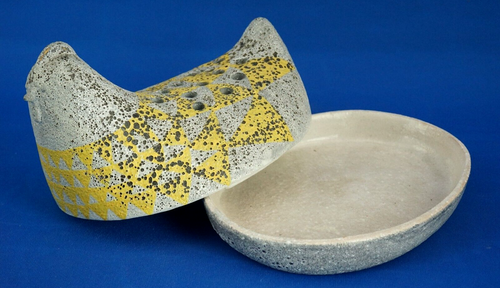 Dante Baldelli Spargiprofumo scatola Gallina Ceramica maiolica Futurista acidi - Foto 16 di 24