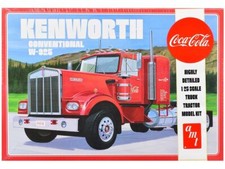 Skill 3 Model Kit Kenworth Conventional W-925 Tractor Truck "Coca-Cola" 1/25 Sca