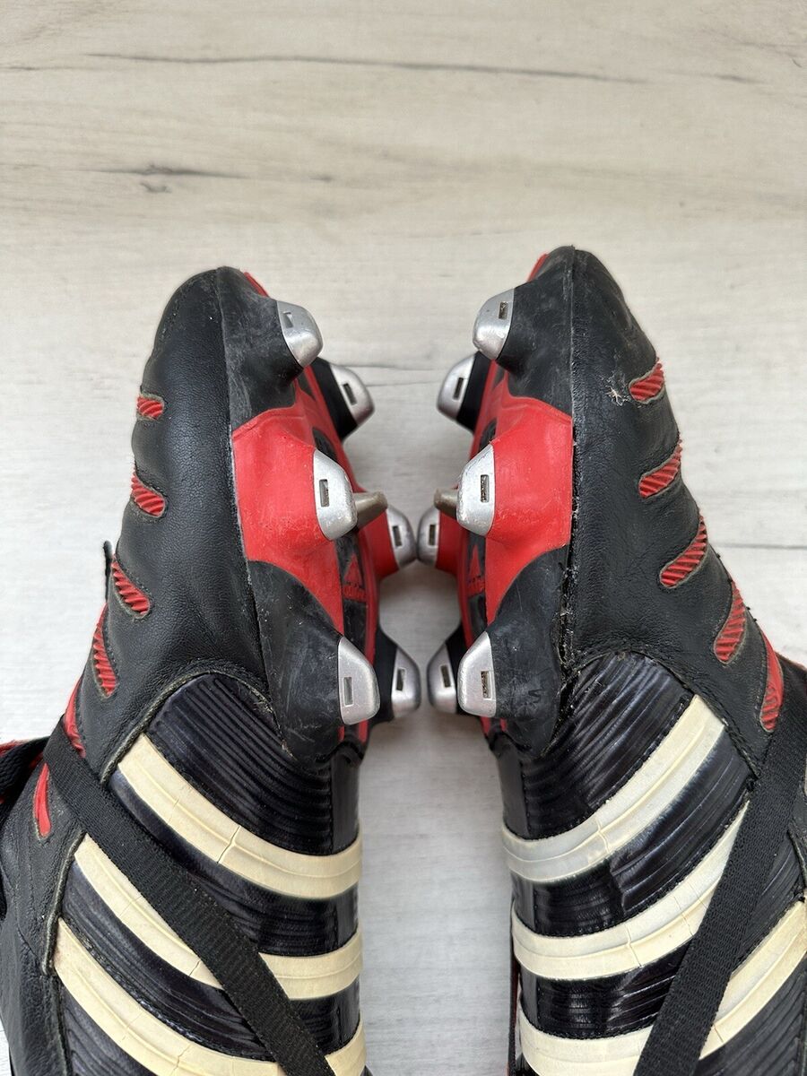 Adidas Predator Pulse SG Black Red Football Soccer Cleats Adidas Predator Pulse SG Black Red Football Soccer Cleats