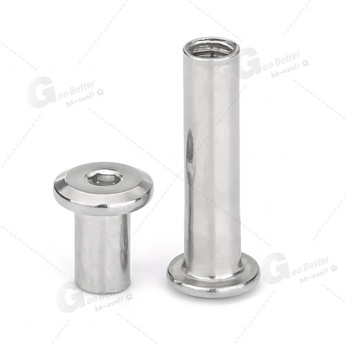 Sleeve Nuts M2-M4 Flat Head Hexagon Socket Furniture Cap Stainless Steel A2 304 - Picture 6 of 62