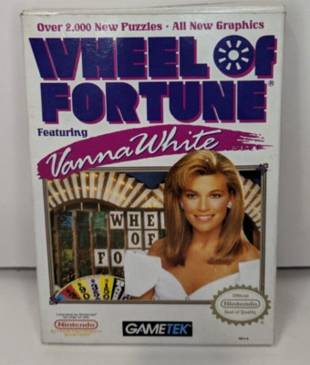Wheel of Fortune: Featuring Vanna White NES Cib with poster