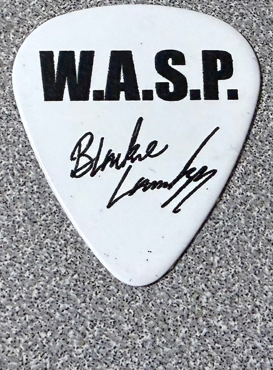 Wasp ギター ピック Blackie lawless W.A.S.P. Logo Guitar Pick