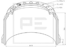 Tambour de frein Mercedes 410
