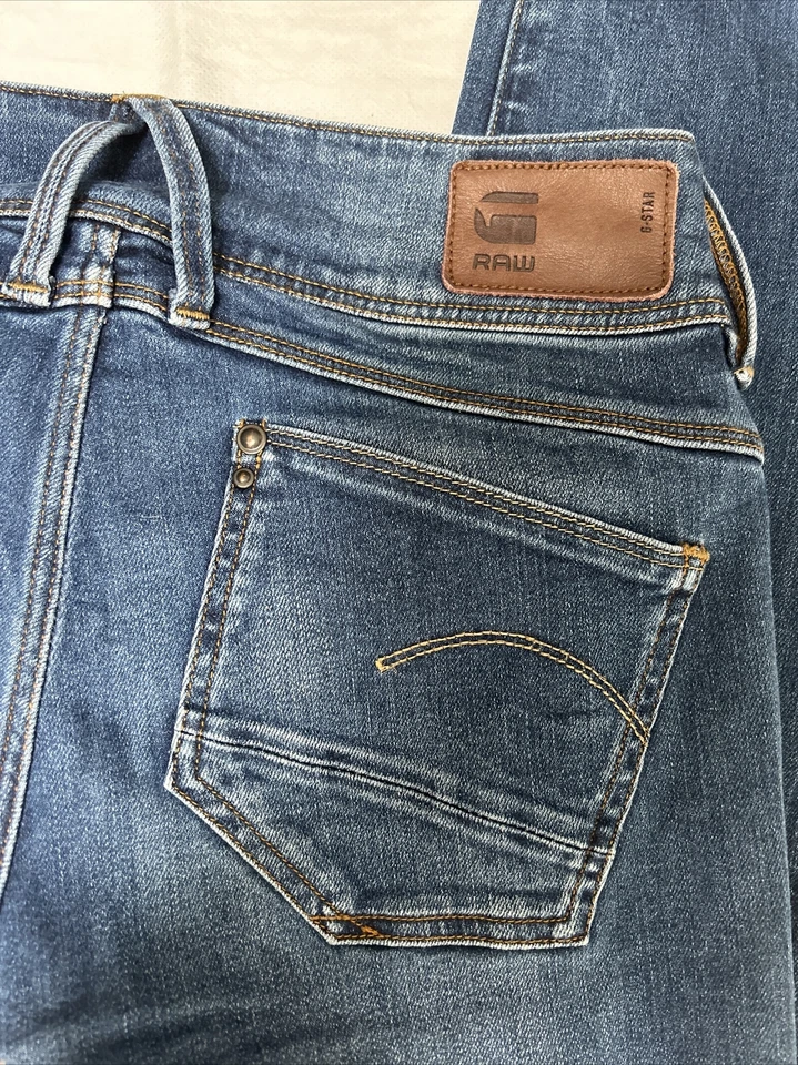 JEAN FEMME G STAR taille US 24 FR 34 OU 14 ANS MODELE LYNN MID SKINNY - Photo 3/4
