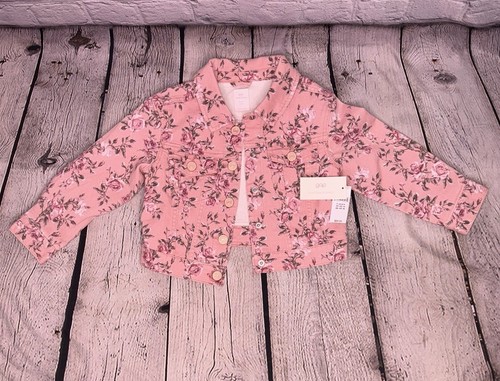 NWT LOVE SHACK FANCY x Gap Kids Girls Pink Denim Jeans Jacket - Size 4 Years 4T - Picture 6 of 7
