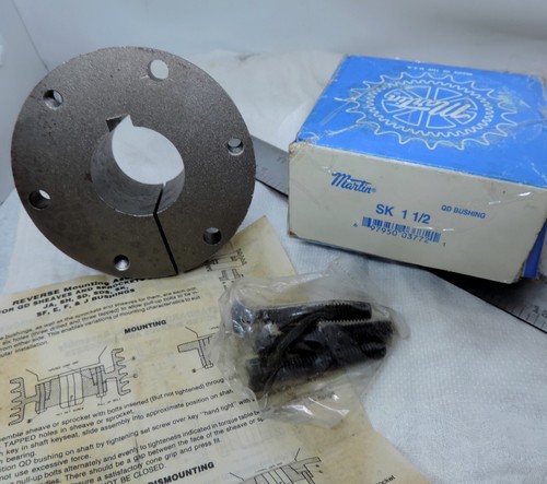 Martin SK 1-1/2" QD Quick Disconnect Bushing 1-1/2" ID Keyway USA NEW - Picture 2 of 3