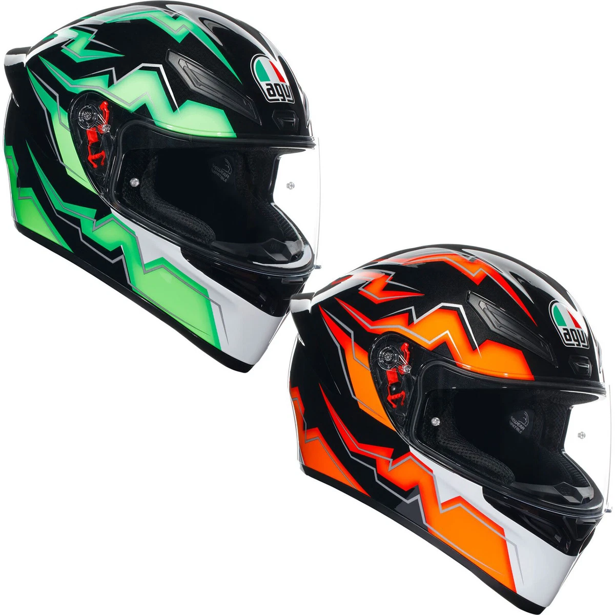 AGV K1-S ECE 22.06 Full Face Motorcycle Helmet Pinlock Ready - Kripton