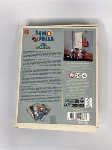 SAM & JULIA LITTLE MOUSE MANSION DOOR ARTS CRAFTS SET KIT NEW IN BOX FREE SHIP - Picture 2 of 4