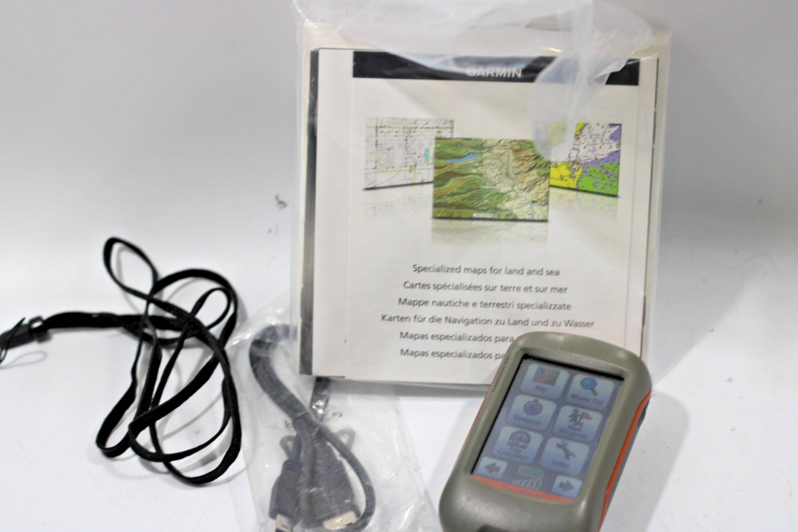 Boxed Garmin Dakota 20 Handheld GPS Device Battery Leak Working