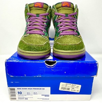 Nike SB Dunk High Premium SKUNK 420 (2010) 313171-300 Size 10M