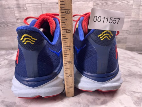 Hoka One One Clifton 9 Sneakers Men 12.5EE 2E Wide Running Shoes Blue Trainers - Picture 9 of 22