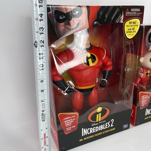 Incredibles 2 Mr Incredible Jack Jack Talking Interactive Figure 12” Line Of Toy - Picture 10 of 17
