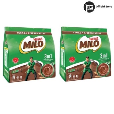 NESTLE Malaysia MILO 3in1 Active-Go Mixes (33g x 28's)-Pocket Size Easy Carry